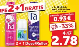 Kaufland FA Deo-Roll-on oder Spray Angebot