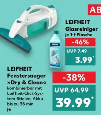 Kaufland LEIFHEIT Fenstersauger Dry & Clean Angebot