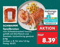Kaufland SCHWAMM Spießbraten Angebot