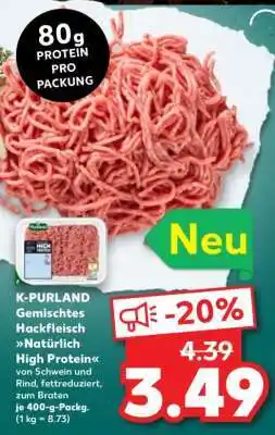 Kaufland K-PURLAND Gemischtes Hackfleisch Natürlich High Protein Angebot