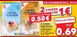 Kaufland K-CLASSIC Haferflocken Angebot