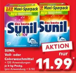 Kaufland Sunil Voll-oder Colorwaschmittel Angebot