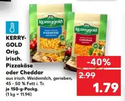 Kaufland KERRYGOLD Orig. irisch. Pizzakäse oder Cheddar Angebot