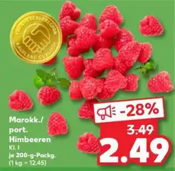 Kaufland Marokk./port. Himbeeren Kl. I Angebot