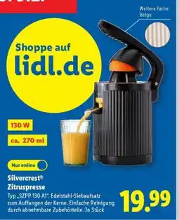Lidl Silvercrest Zitruspresse Angebot