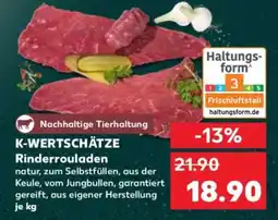 Kaufland K-WERTSCHÄTZE Rinderrouladen Angebot