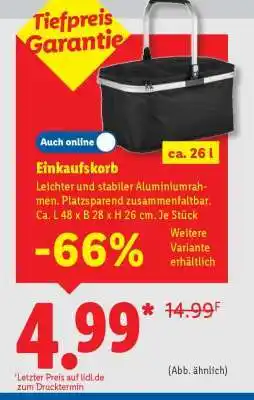 Lidl Einkaufskorb Angebot