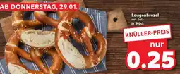 Kaufland Laugenbrezel mit Salz je Stück Angebot