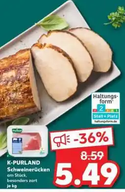 Kaufland K-PURLAND Schweinerücken Angebot
