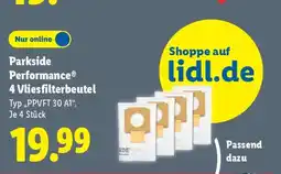 Lidl Parkside Performance 4 Vliesfilterbeutel Angebot