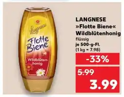 Kaufland LANGNESE Flotte Biene Wildblütenhonig Angebot