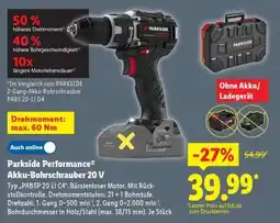 Lidl PARKSIDE PERFORMANCE Akku-Bohrschrauber, 20 V Angebot