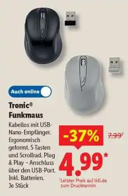 Lidl Tronic Funkmaus Angebot