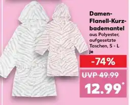 Kaufland Damen-Flanell-Kurzbademantel Angebot