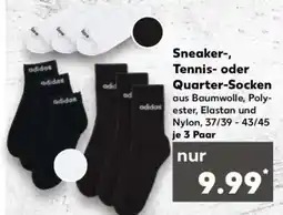 Kaufland Sneaker-, Tennis- oder Quarter-Socken Angebot