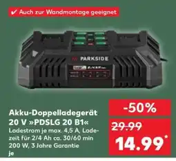 Kaufland Akku-Doppelladegerät 20 V PDSLG 20 B1 Angebot