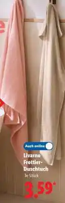 Lidl Livarno Frottier-Duschtuch Angebot