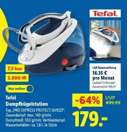 Lidl TEFAL Dampfbügelstation Angebot