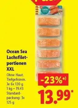 Lidl Ocean Sea Lachsfilet - portionen XXL Angebot