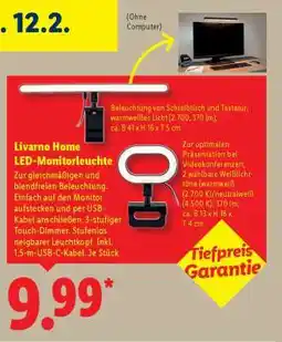 Lidl LIVARNO home LED-Monitorleuchte Angebot