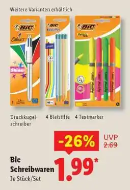 Lidl Bic Schreibwaren Angebot