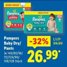 Lidl PAMPERS Baby Dry Pants Angebot