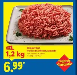 Lidl Metzgerfrisch Frisches Hackfleisch gemischt Angebot