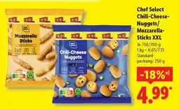 Lidl Chef Select Chili-Cheese-Nuggets/Mozzarella-Sticks XXL Angebot