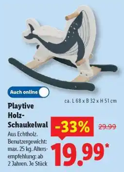 Lidl Playtive Holz-Schaukelwal Angebot