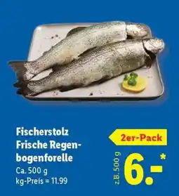 Lidl Fischerstolz Frische Regenbogenforelle Angebot