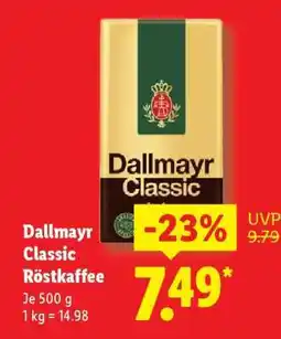 Lidl Dallmayr Classic Röstkaffee Angebot