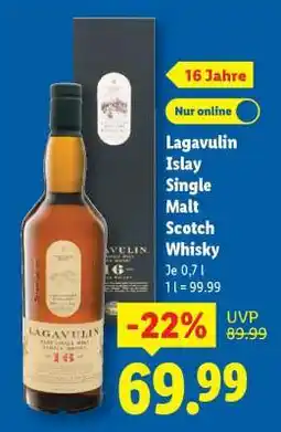 Lidl Lagavulin Islay Single Malt Scotch Whisky Angebot