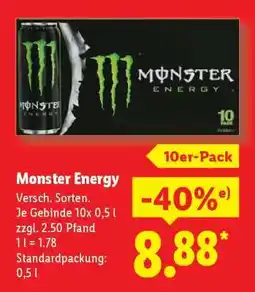 Lidl Monster Energy Angebot