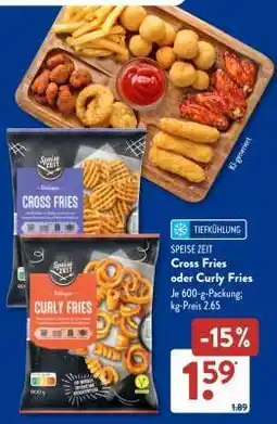 Aldi Süd Cross Fries oder Curly Fries Angebot