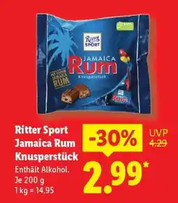 Lidl Ritter Sport Jamaica Rum Knusperstück Angebot