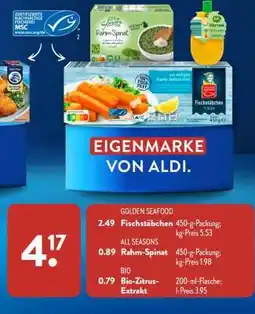 Aldi Süd Fischstäbchen Angebot
