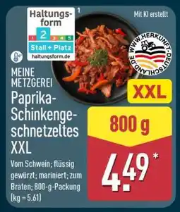 Aldi Nord Paprika-Schinkengeschnetzeltes XXL Angebot
