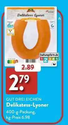 Aldi Süd Delikatess-Lyoner Angebot