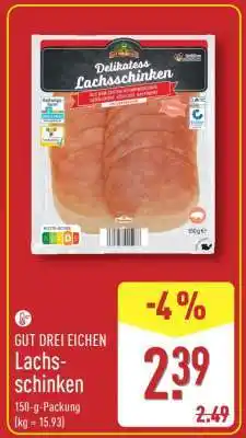 Aldi Nord GUT DREI EICHEN Lachsschinken Angebot