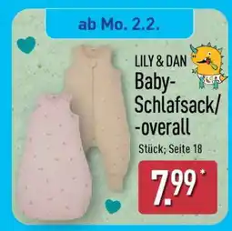 Aldi Nord LILY & DAN Baby-Schlafsack/-overall Angebot
