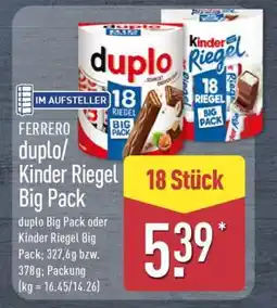 Aldi Nord FERRERO duplo/ Kinder Riegel Big Pack Angebot