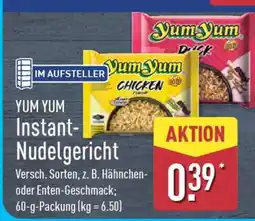 Aldi Nord YUM YUM Instant- Nudelgericht Angebot