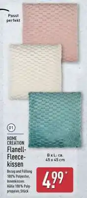 Aldi Nord Flanell-Fleec kissen Angebot