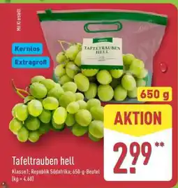 Aldi Nord Tafeltrauben hell Angebot