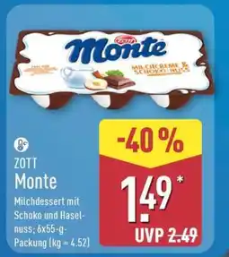 Aldi Nord Zott Monte Angebot