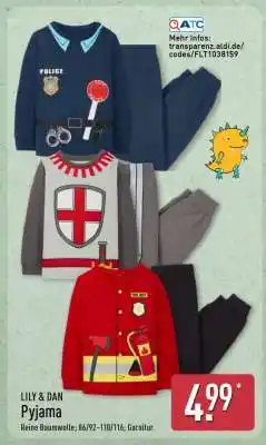 Aldi Nord LILY & DAN Pyjama Angebot