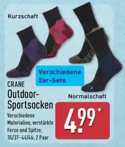Aldi Nord CRANE Outdoor-Sportsocken Angebot