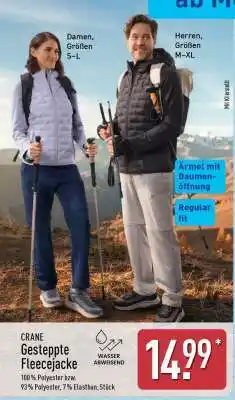 Aldi Nord CRANE Gesteppte Fleecejacke Angebot