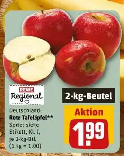REWE Rote Tafeläpfel Angebot