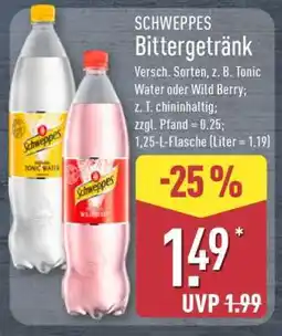 Aldi Nord SCHWEPPES Bittergetränk Angebot